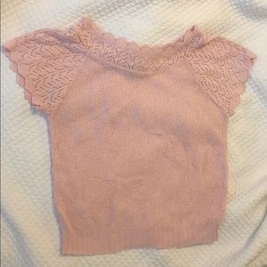 VINTAGE Pale pink Adele knitwear top